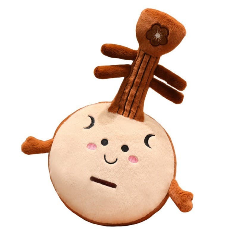 Super macio toque criativo instrumento Musical étnico cabaça seda Suona boneca brinquedo de pelúcia Erhu boneca companhe