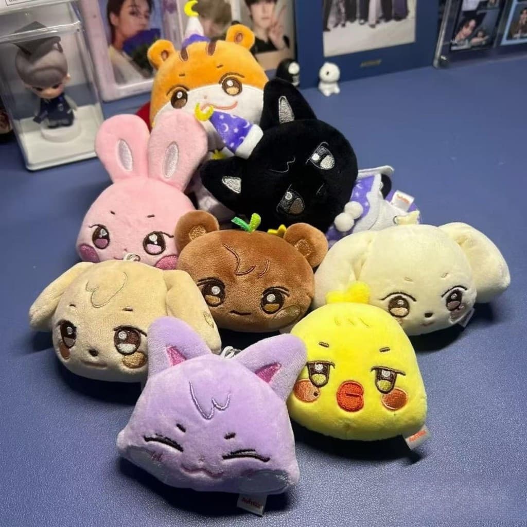Chaveiro De Pelúcia Kpop Idol ATEEZ ANITEEZ Chaveiros Faciais