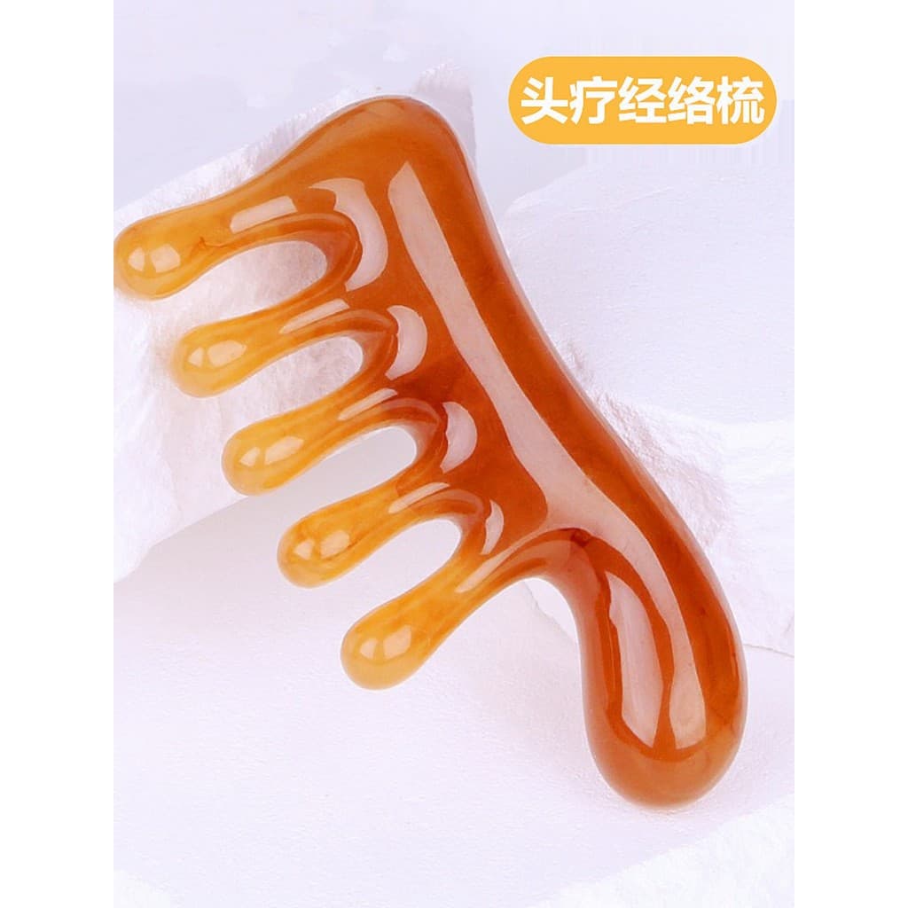 Tratamento de cabelo dedicado massagem pente cabeça meridiano pente coluna Cervical resina saúde massagem risco couro ca