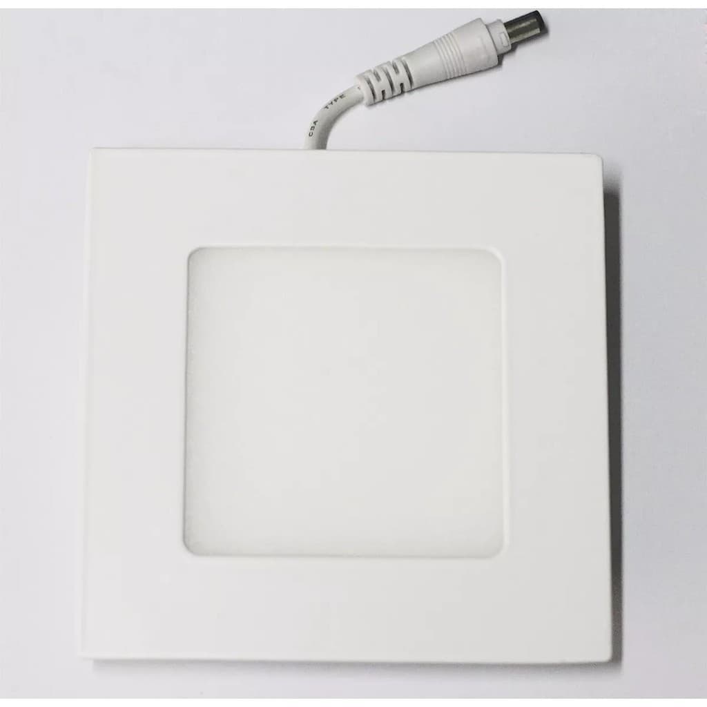 Painel Plafon Led 4w,Branco Frio  10,5x10,5cm, Quadrado Embuti 110v-220v