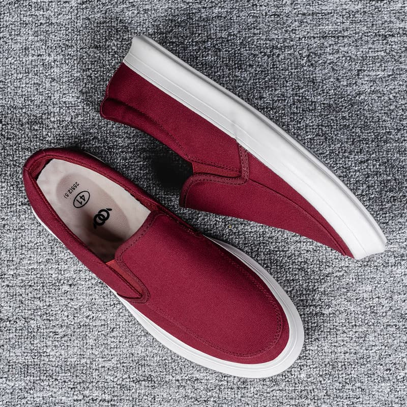 Verão velho pequim sapatos de lona masculino 2026 versão coreana respirável deslizamento preguiçoso sapatos de pano de s