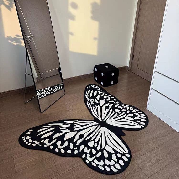 2024 novo estilo borboleta tapete luz luxo High-End espelho de corpo inteiro cadeira frontal sala de estar quarto cabece