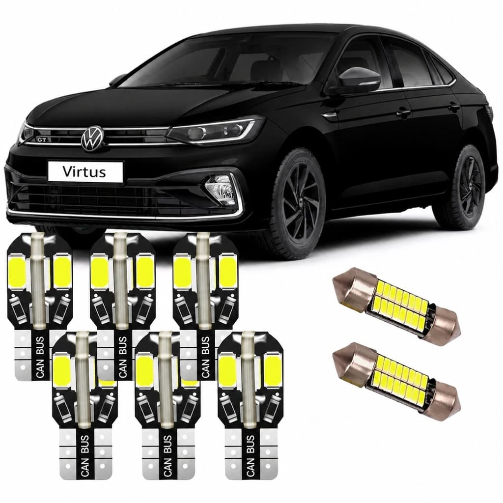 Kit Ultra Led Premium Internas Volkswagen Virtus 2018 A 2023