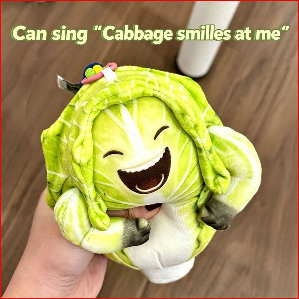 DC1 Cantando Repolho Plushie Boneca De Pelúcia Chaveiro Engraçado Sorria-Me Bolsa Interativa Charme