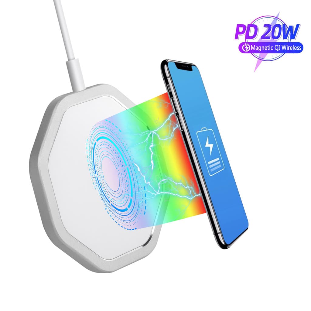 Carregador Sem Fio De 20W Para IPhone 11 X XR XS 8 Doca De Carregamento Rápido Samsung Xiaomi Huawei OPPO Telefone Qi Ca
