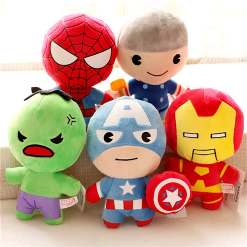 Boneco De Pelúcia Marvel 12cm Avenger/Homem-Aranha/Brinquedo