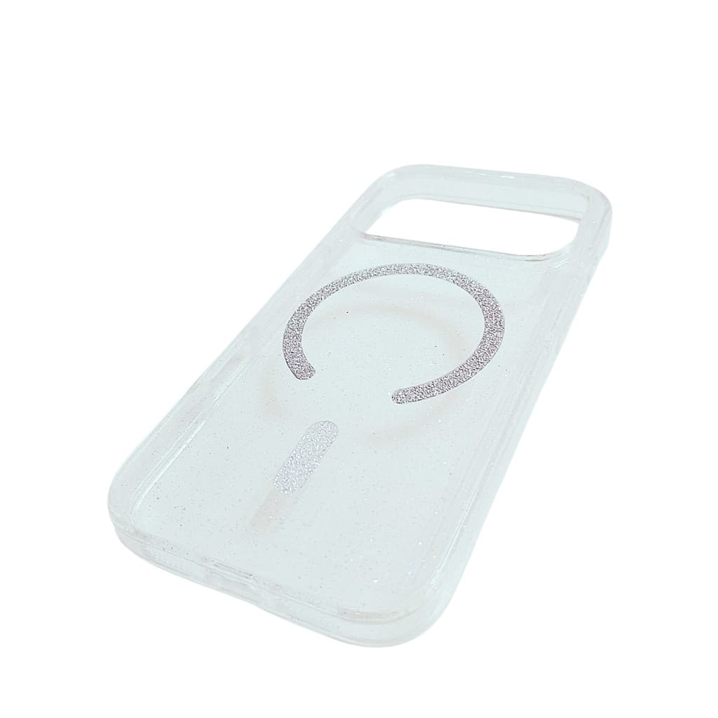 Capinha iPhone 17 Pro Transparente Magsafe Glitter Premium