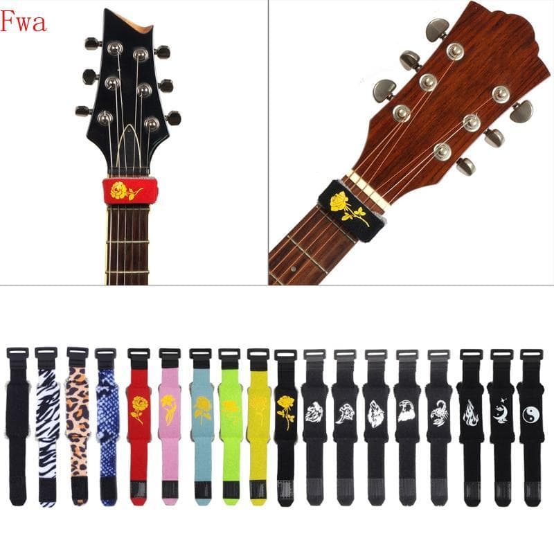 Fwa Guitar String Mute Damper Muting Wraps Para Guitarra Elétrica Acústica