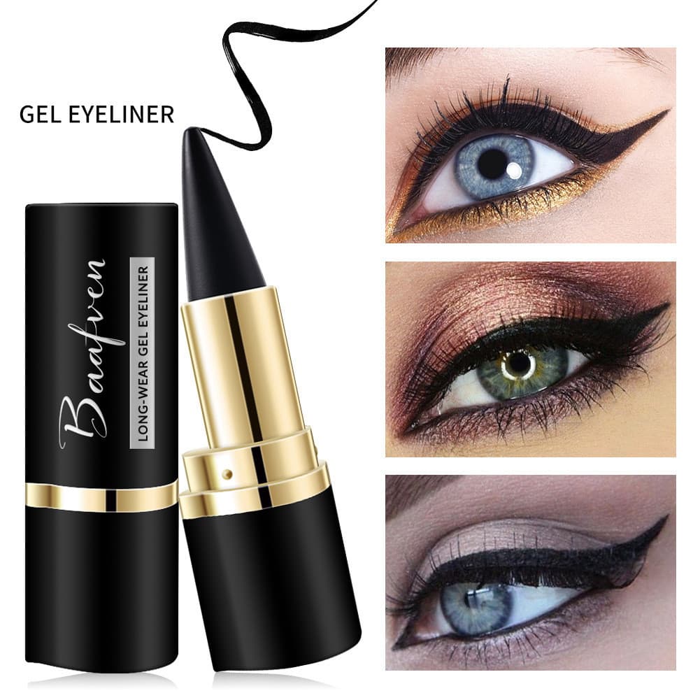 Delineador Preto Matte à Prova d'Água – Secagem Rápida, Fácil Remoção e o Presente Perfeito para Makes Impecáveis!