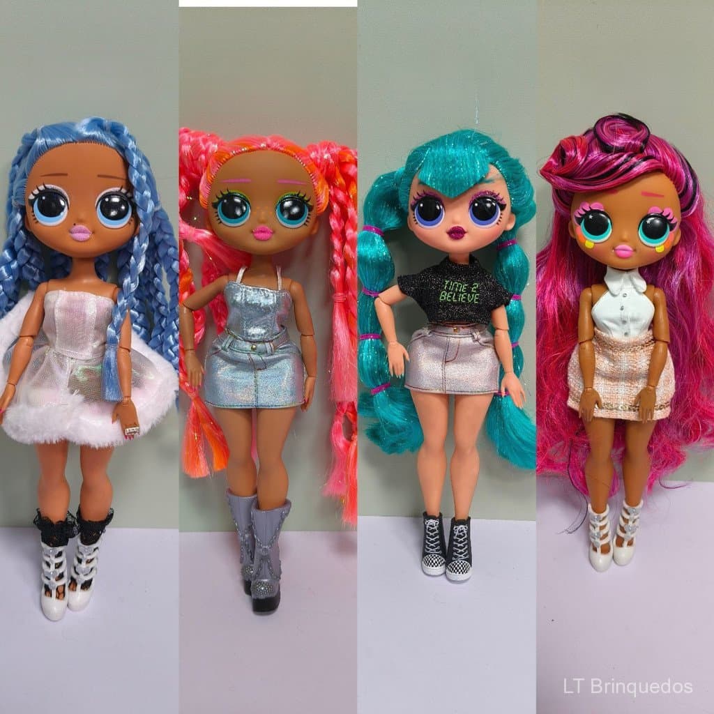 Boneca OMG embalada solta com roupas e sapatos