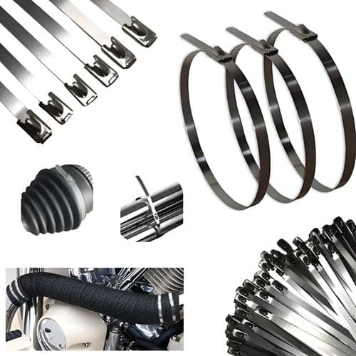 Kit 20 Abraçadeira Zip Tie Termotap Aço Inox 4,6x10cm