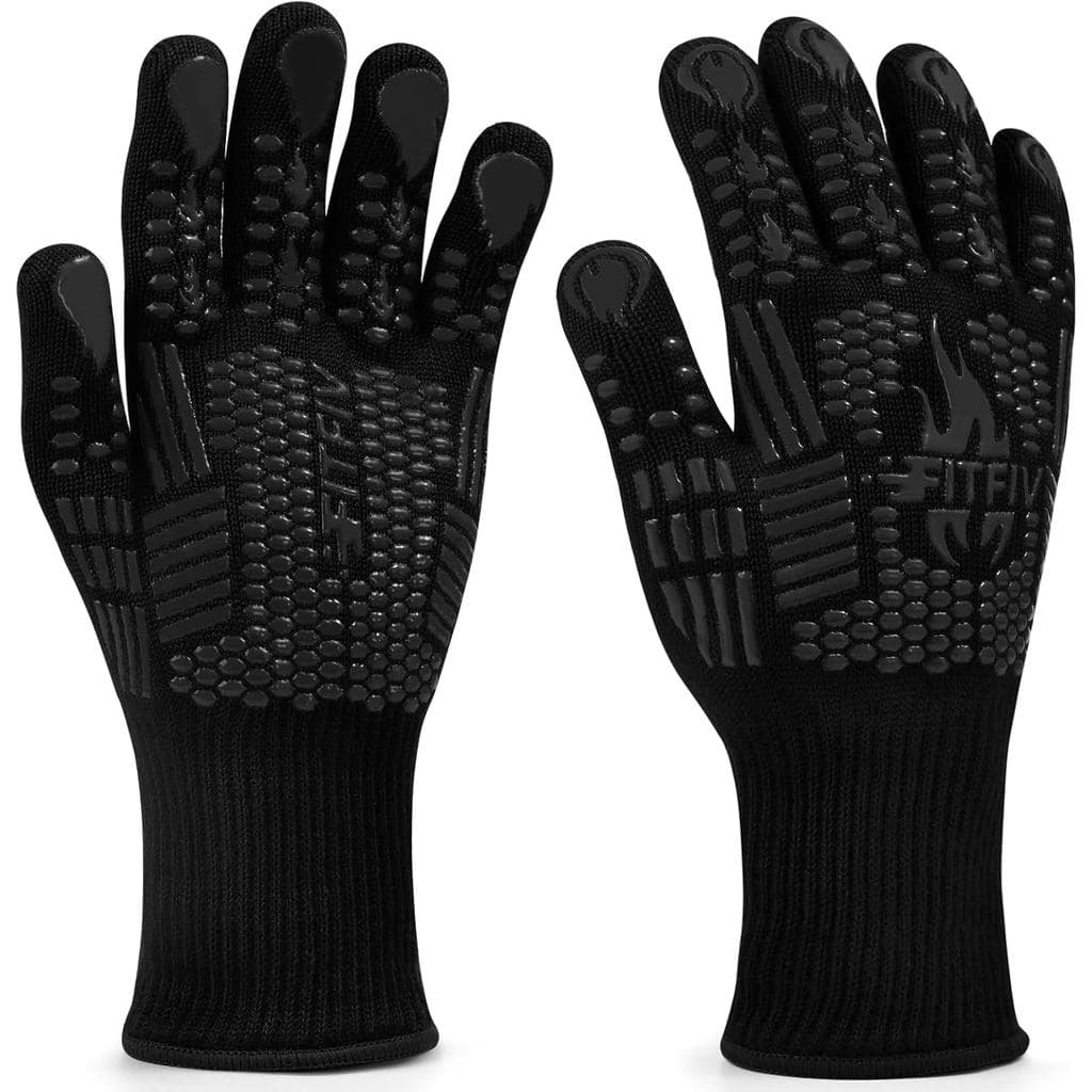 Luvas para Churrasco, Luvas para Forno, 1472 ° de Churrasco Resistentes a Altas Temperaturas F, Luvas de Silicone