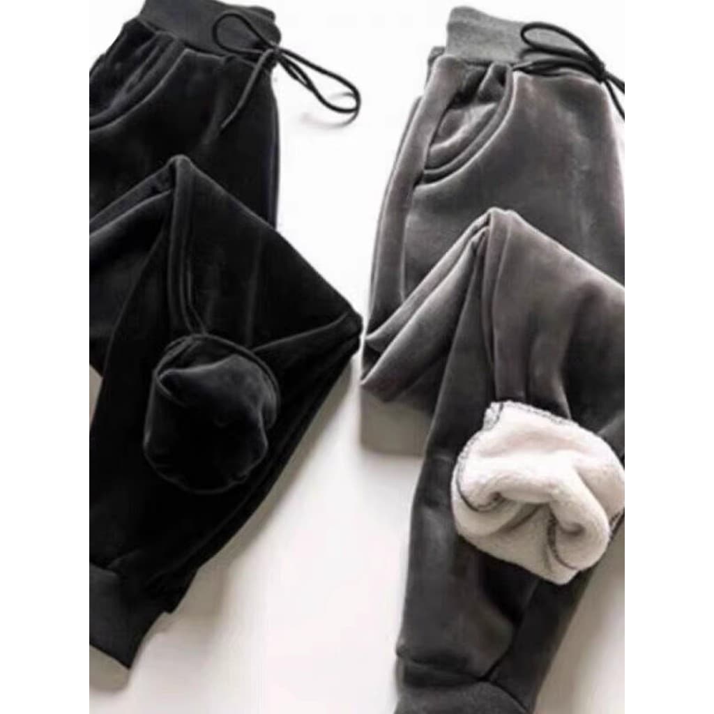 Leggings de veludo calças esportivas femininas outono inverno estilo solto mais magro olhar 2024 novo estilo tamanho gra