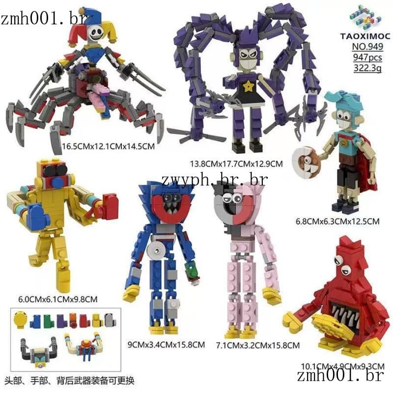 poppy playtime 5 Series Set blocos de construção Modelos Decorações Criança brinquedos educativos