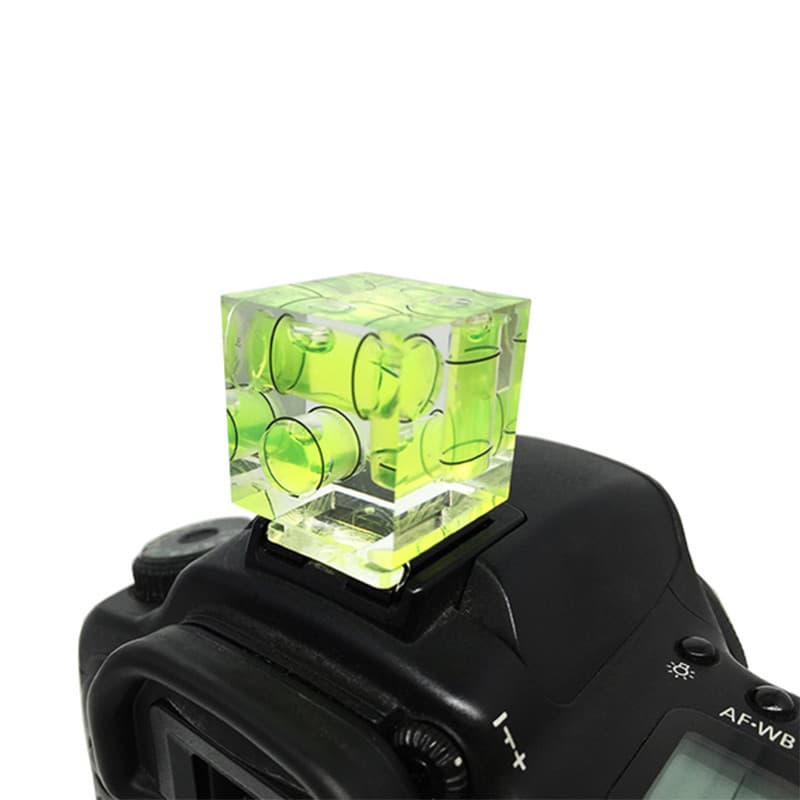 Nível de câmera SLR Nível de sapata Sapata fixa Nível tridimensional Nível de bolha de câmera