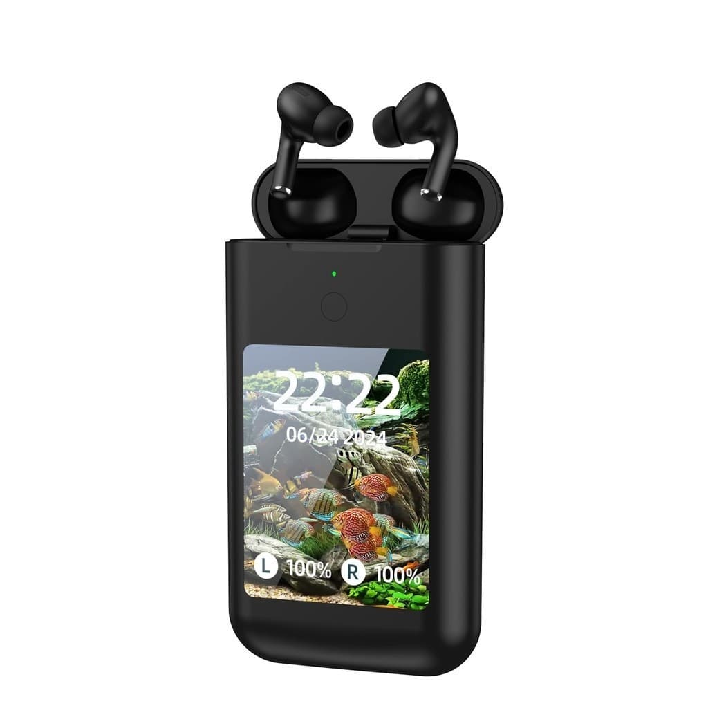 Fone Sem Fio Bluetooth 3in1 Power Bank Tela Grande 2.8”