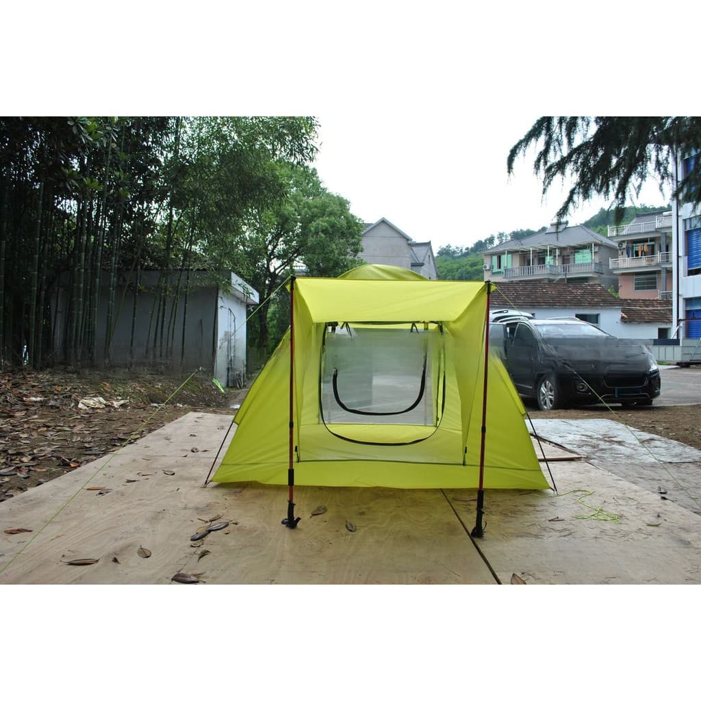 Barraca de acampamento dupla ao ar livre com corredor duplo, barraca portátil para duas pessoas, barraca ao ar livre, lo