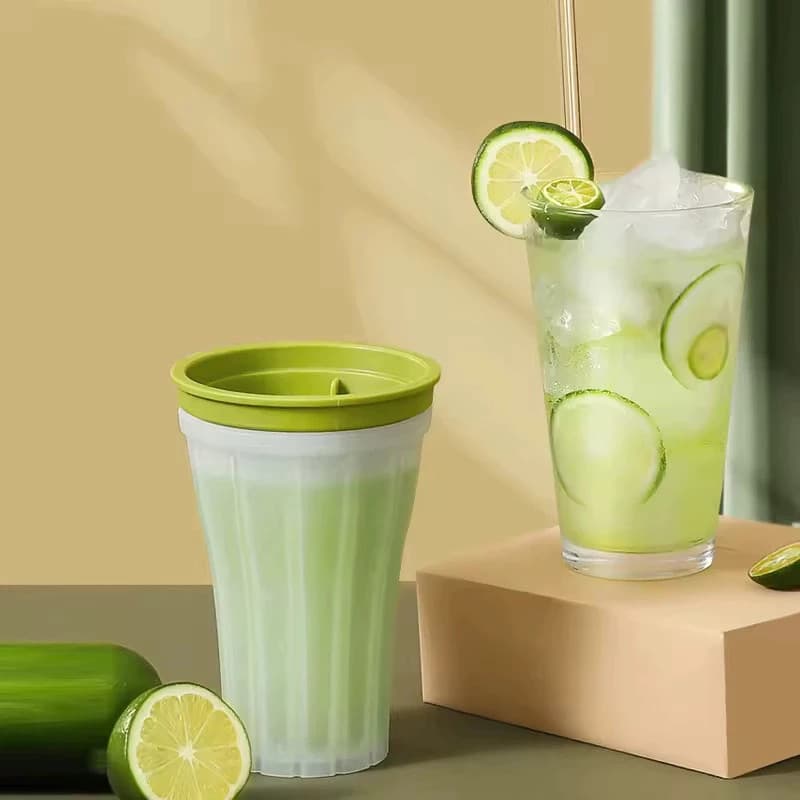 Forma gelo silicone copo molde cubos bebida smoothie raspadinha
