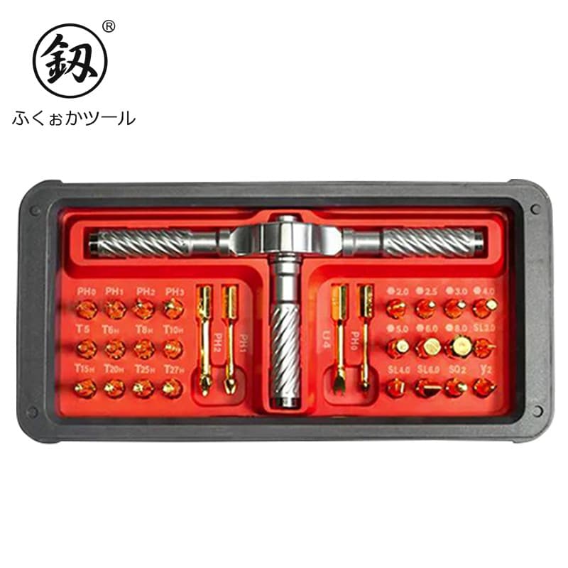 Japão Fukuoka ferramentas chave de catraca chave de fenda Bit conjunto precisão chave de fenda combinação reparo telecom