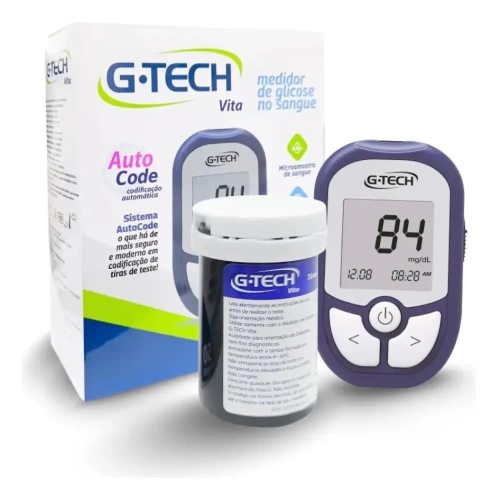 G-Tech Aparelho de Glicemia Vita Auto Code
