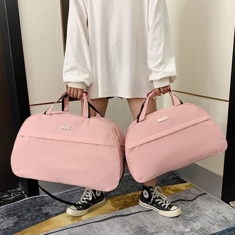 Versão coreana grande capacidade leve simples saco de viagem feminino de curta distância viagem de negócios saco de baga