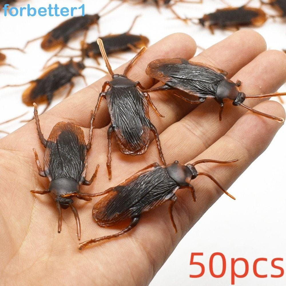 FORBETTER 50 Peças De Brinquedos Para Baratas Falsas , De Simulação Realista , Engraçados