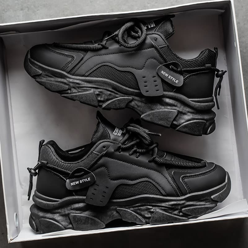 Sapatos masculinos verão novo estilo respirável malha sapatos masculinos na moda All-Match tênis de sola grossa Casual c