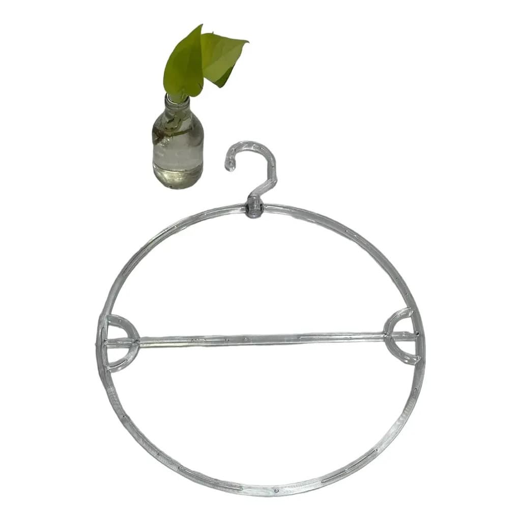 Cabide Redondo Acrílico Transparente (kit Com 5 Unidades)