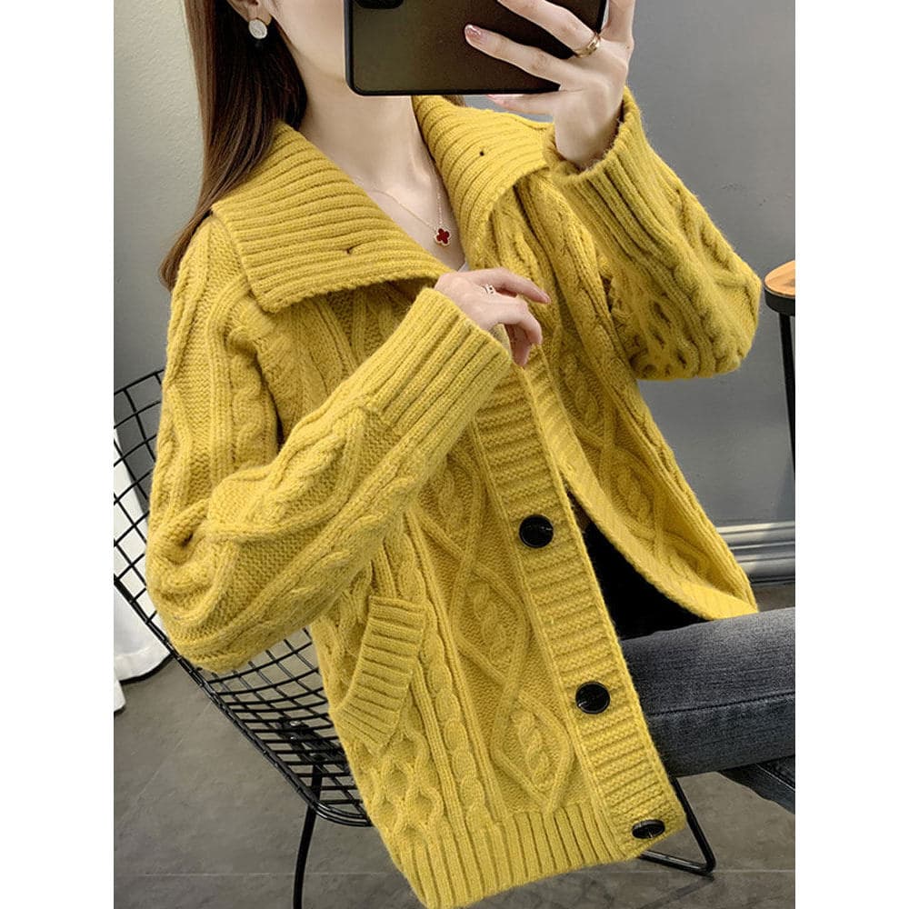Senhoras camisola jaqueta Cardigan feminino primavera outono roupas 2026 novo estilo feminino venda quente outono invern