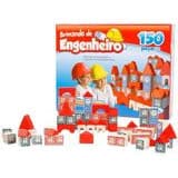 Brincando de Engenheiro Xalingo 150 Peças Blocos de Montar Educativo