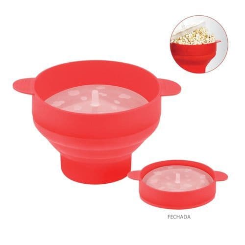 Pipoqueira Silicone Micro Ondas Balde Pipoca Lavavel Segura Resistente