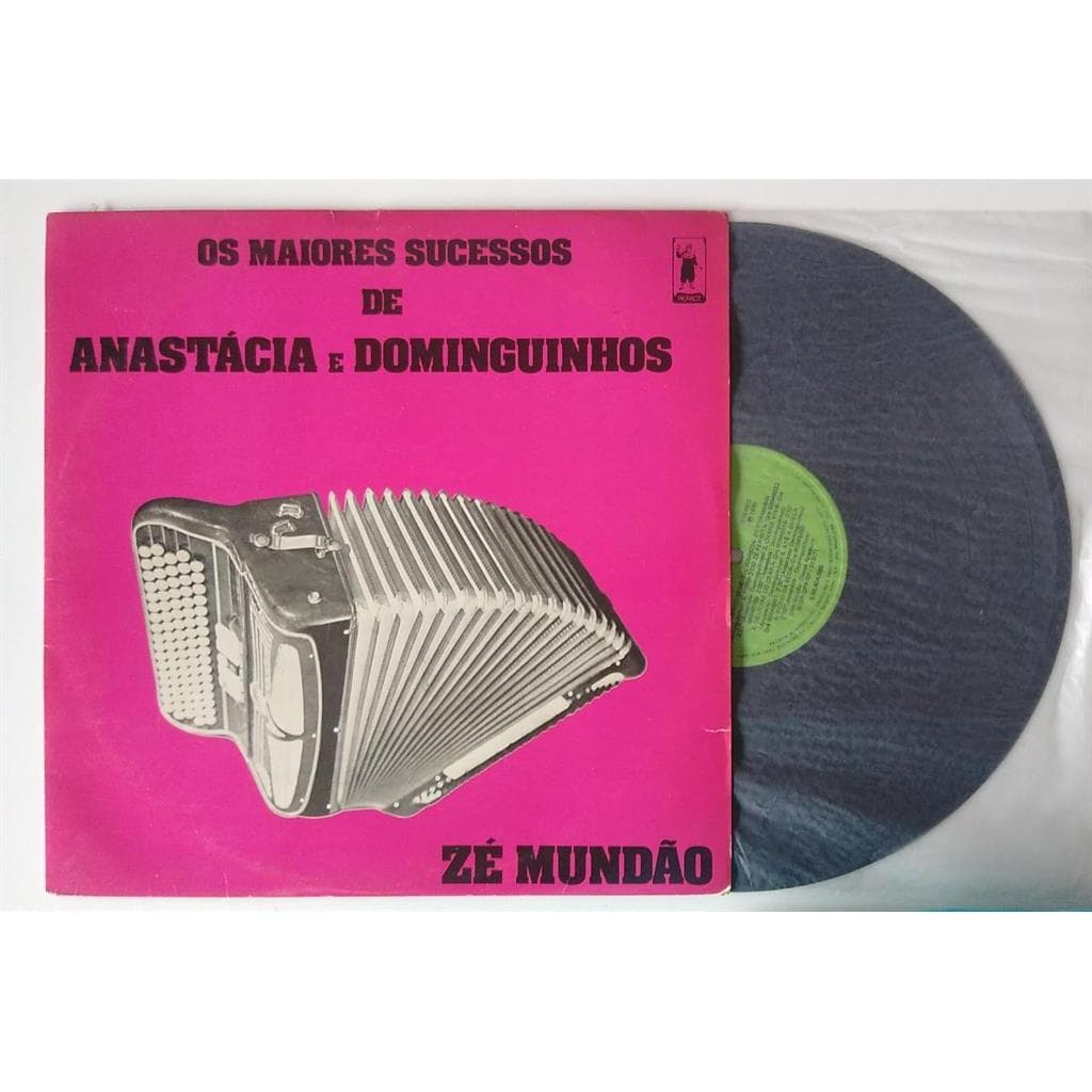 VINIL ZÉ MUNDÃO OS MAIORES SUCESSOS DE ANASTÁCIA E DOMINGUINHOS - LP 1980