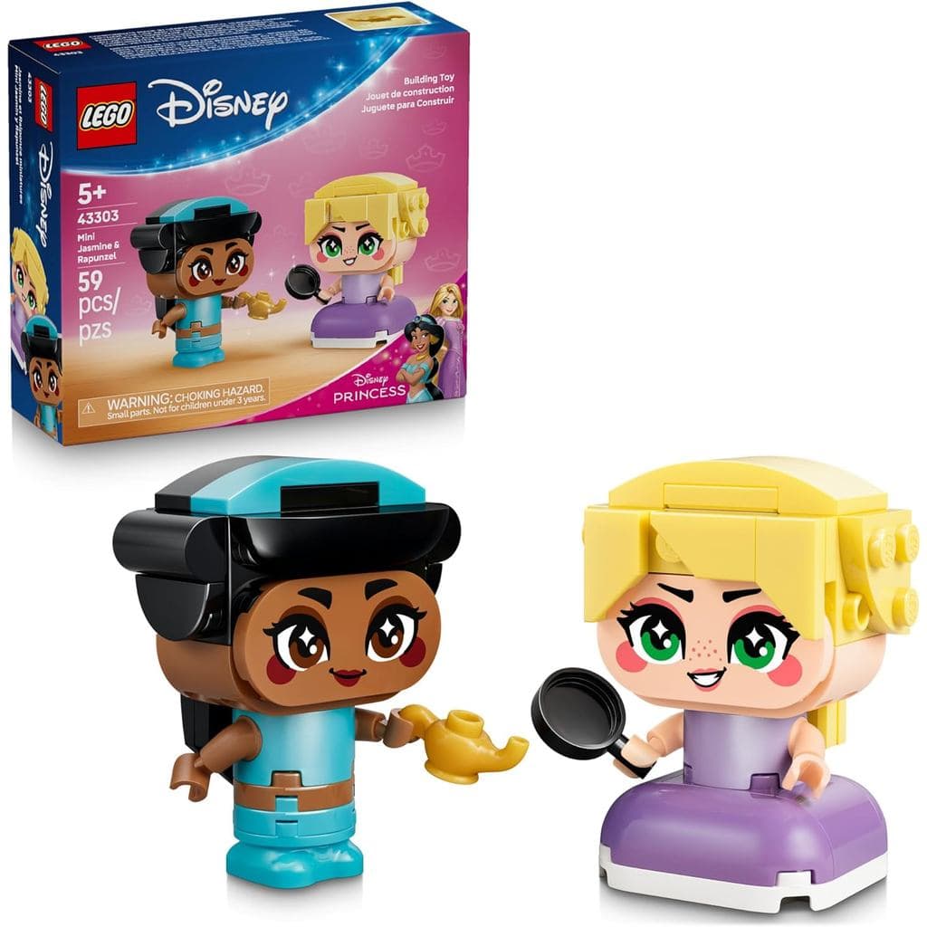 LEGO Disney Princess Mini Jasmine e Rapunzel 59 peças 43303