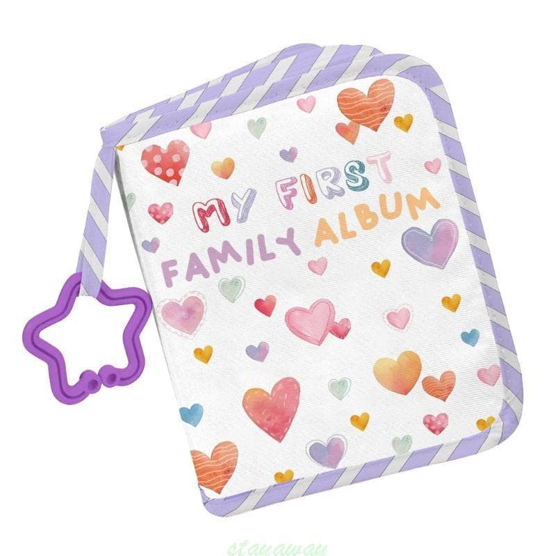 SRA Baby s My Firsts Family Album Soft Photo Cloth Book Animal Livro De Fotos Álbum De Memória De Bebê Para Recém-Nascid