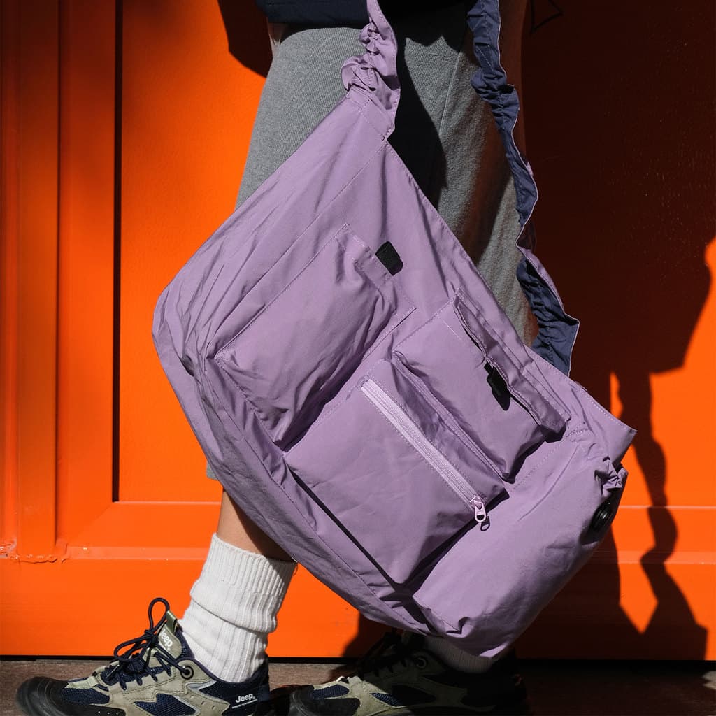 OFFWINTER Multi-Bolso Urban Commuter Dupla Face Mochila Cross-Body Bolsa de Ombro Bolsa nas Axilas