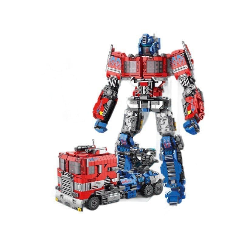 Compatível com blocos Lego, Bumblebee transformável, Optimus Prime, robô carro mecha para montar, para meninos de 6 a 12
