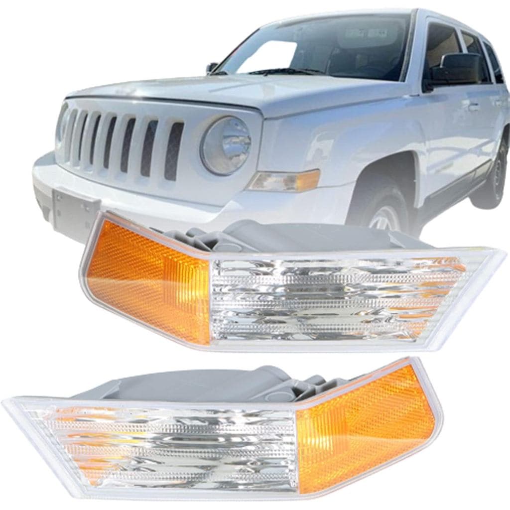 WFLNHB 1 Pair Front Left and Right Turn Signal Lights Lamps Marker Corner Lights Replacement for Patriot 2007-2014 Drive