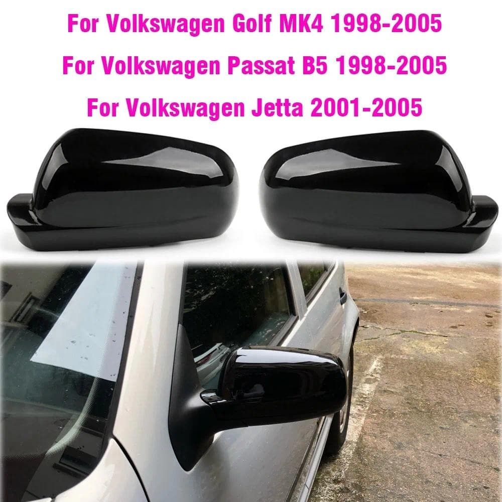 Capas De Espelho Retrovisor Para Vw Golf Mk4 Passat B5 1998-2005 Jetta 2001 2002 2003 2004 ABS Fibra De Carbono Brilho B
