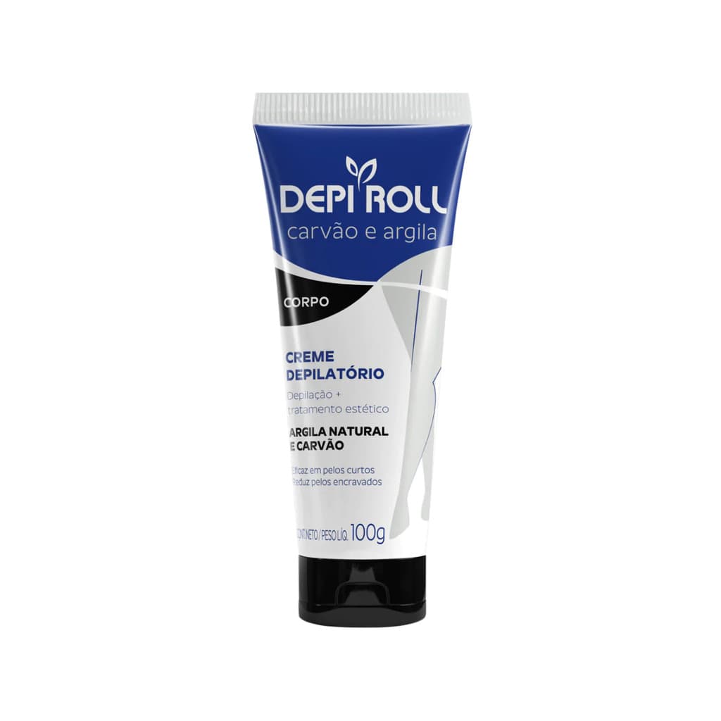 100g - Creme Depilatório Corporal Carvão e Argila Depiroll