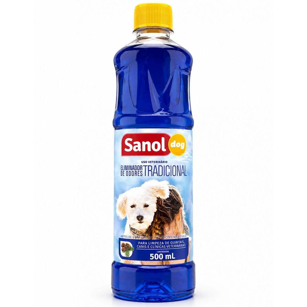 Eliminador de Odores Sanol Dog 500ml – Tira Cheiro de Urina Pet, Limpeza de Ambiente para Cães