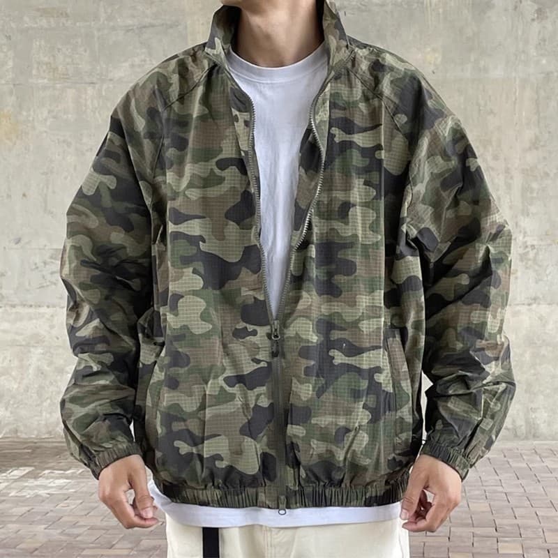 Jaqueta solta camuflada americana masculina jaqueta Fashion feminina