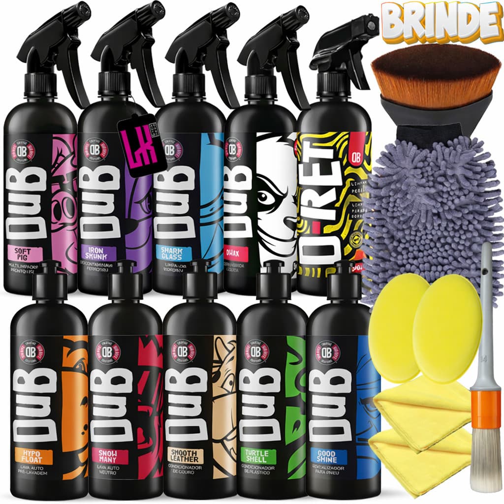 Kit Lavagem Completa Profissional Estética Automotiva Dub Boyz