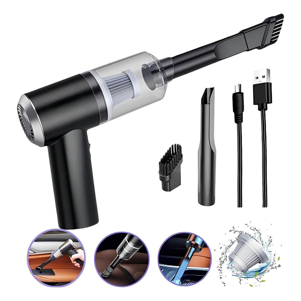 Mini Aspirador Pó Usb 3 Em 1 Portátil Para Carro Casa Limpeza Doméstica Multifuncional Recarregável