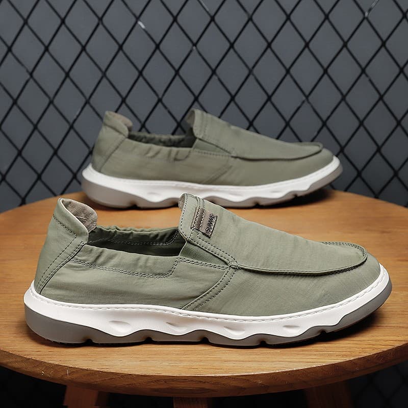 Sapatos de lona masculinos verão novo estilo sola macia antiderrapante Casual trabalho pano sapatos masculinos velho peq