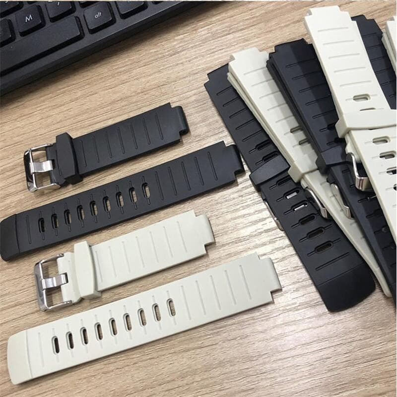 Faixa De Relógios De Moda Esportiva Exterior Para Skmei 1841 Soft PU Watch Band Compatível Com Largura 14 mm 22 Preto Co
