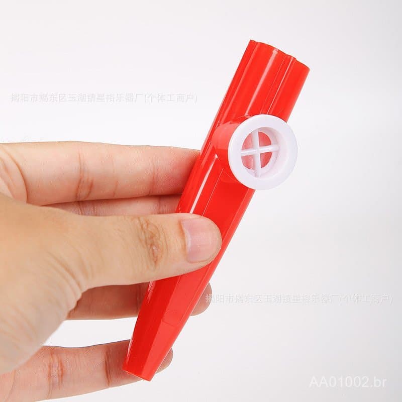 Kazoo de plástico, instrumento de percussão Orff, kazoo de acompanhamento infantil, flauta de brinquedo para educação in