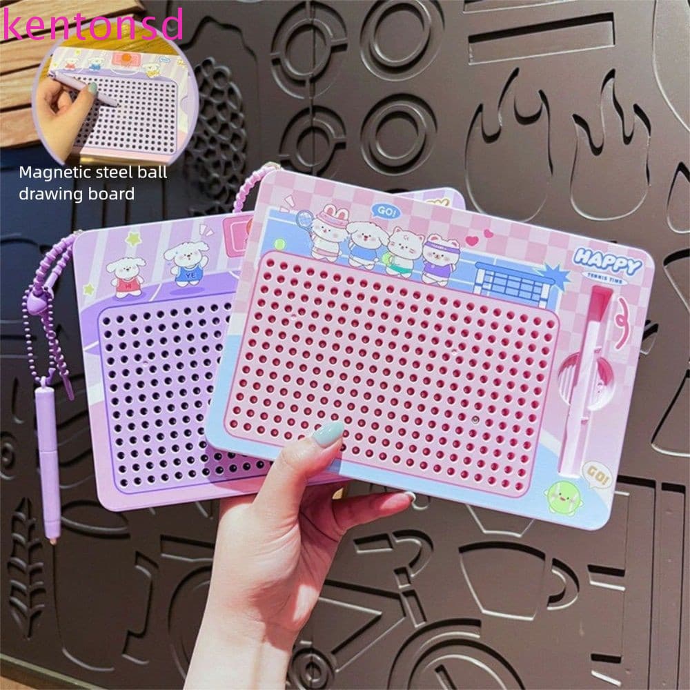 Chaveiro KENTONSD Doodle Board , Prancheta De Desenho De Bola De Aço De Quebra-Cabeça Animado , De Mochila Divertido Par
