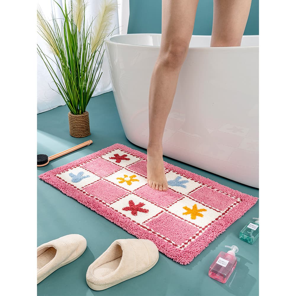 Tapete absorvente para porta de banheiro, porta de entrada, banheiro, antiderrapante, para uso doméstico, banheiro
