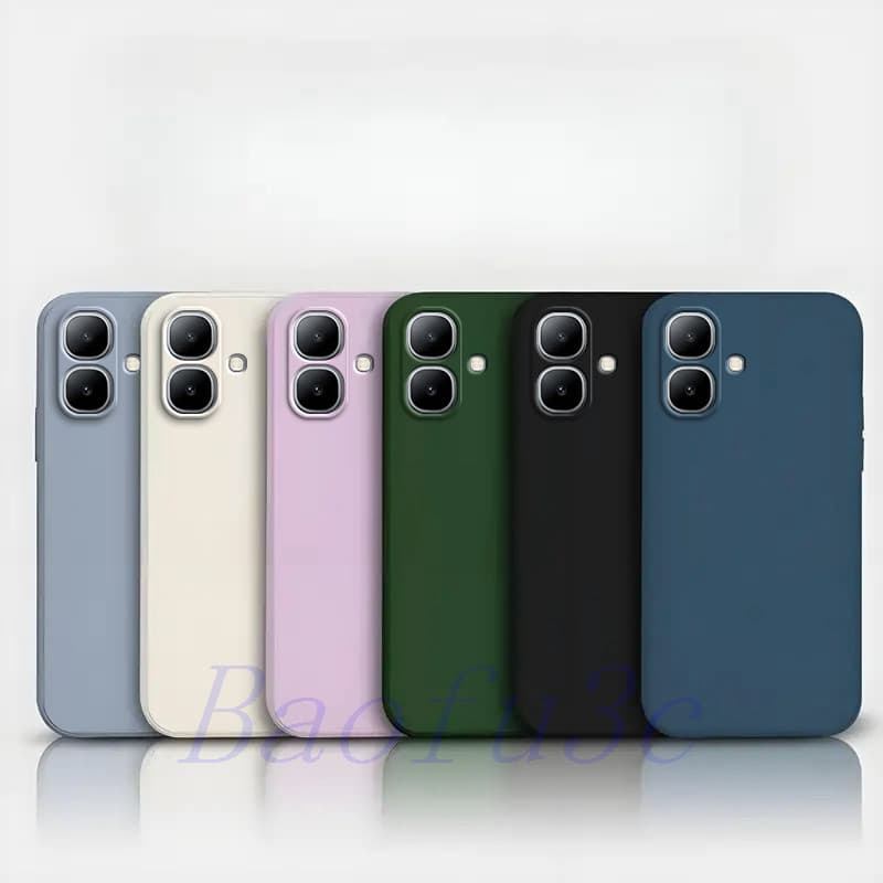 Infinix Smart 20/Smart10/Smart9 HD/Smart8 Pro/8 Capa De Telefone De silicone De Cor Sólida YT