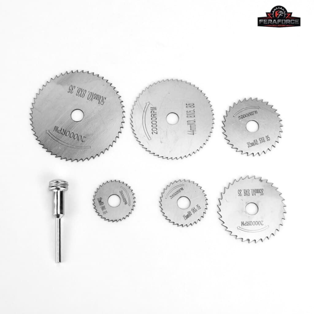 Kit 7 Mini Disco Serra Circular Micro Retífica Furadeira Corte Preciso Rápido Prático e Versátil